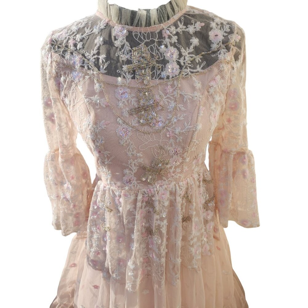 🐇Luxury Designer Couture Wedding Evening Cocktail Prom Party Runway Gown Dress - Picture 4 of 16